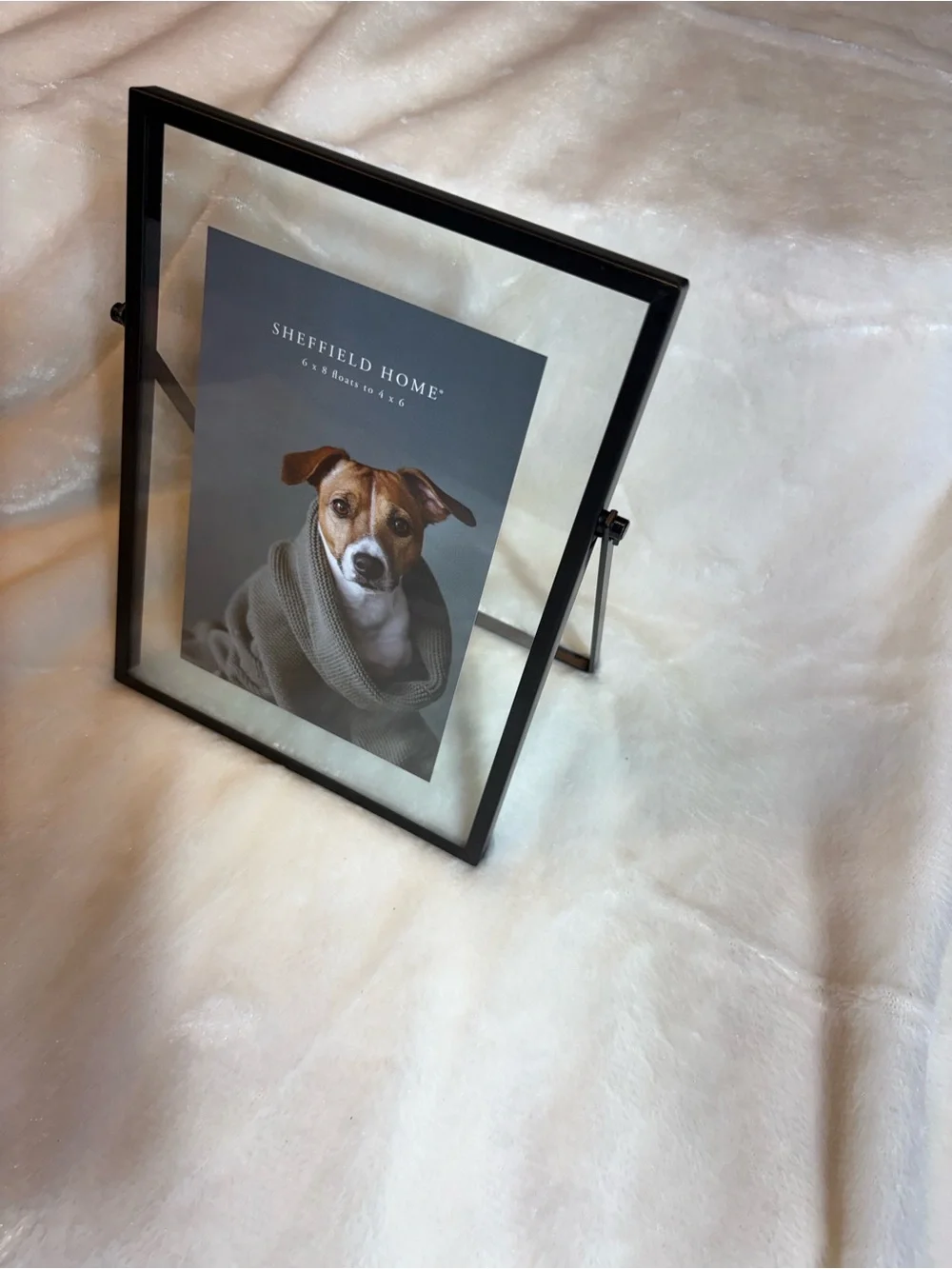 Sheffield Home Black Metal Double-Sided Floating Picture Frame
